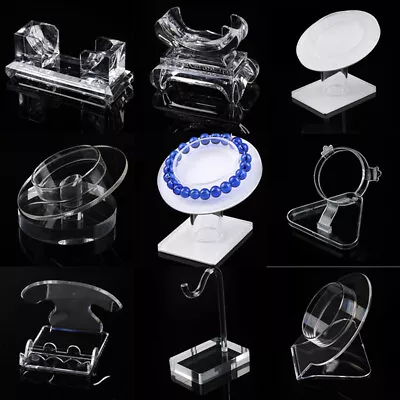 $11.09 • Buy Clear Jewelry Bracelet Display Holder Bangle Organizer Rack Bracelet Stand+