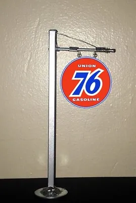 Metal O Scale 1:48 1:18 Union 76 Gas Service Station Pole Sign Layout Diorama • $19.99