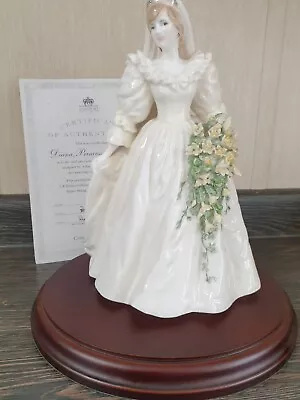 Coalport Limited Edition  DIANA PRINCESS OF WALES 29 July 1981 Wedding Figurine • £79.99