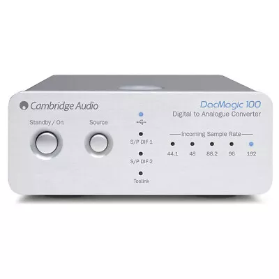 Cambridge Audio DacMagic 100 Digital-to-Analogue Converter (Silver) • $164.99