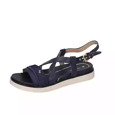 Shoes Women WRANGLER Sandals Blue Textile Leather BC668 • $63.19