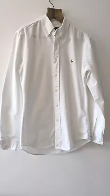 Ralph Lauren Mens Slim Fit Oxford White Cotton Shirt Size Medium  • £23