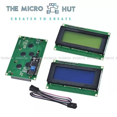 20x4 2004 LCD I2C Display Module 3.3V 5V For Arduino Raspberry Pi Microbit ESP32 • £8.89