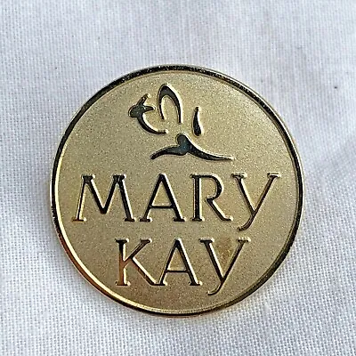 Mary Kay Pin Logo Gold Toned Badge Cosmetics Promotional Advertising Vintage • $11.99