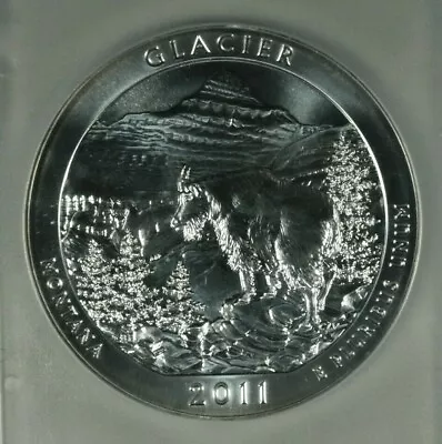 2011 ATB 5oz Glacier 25c. PCGS MS69DMPL F.S.  • $299