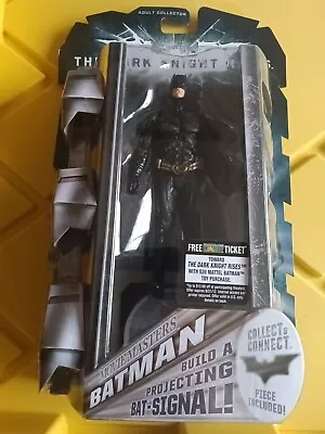 Movie Masters: Batman The Dark Knight Rises NEW Mattel 2011 + Bat Signal Piece • $19.99