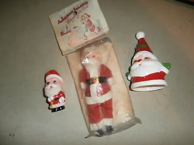 Vintage Santa Claus Japan Bell Pin Bring You Luck Hong Kong Figure • $18.99