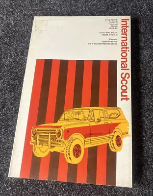 1967-1973 IH Scout 800-A  Scout II  Shop Service Repair Manual • $40