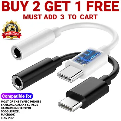 $2.95 • Buy USB-C Type C To 3.5 Mm AUX Headphone Jack Adapter For Samsung Galaxy S22 S21 S20