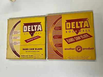 Vintage Delta Rockwell Bandsaw Blade Boxes Cool Graphics • $20