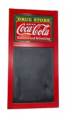 Coca-Cola Vintage Coke Chalkboard Tin Sign Menu Board Wall Decor 14x28 • $49.95