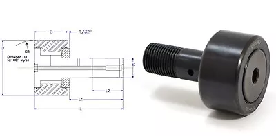 CF114SB Cam Follower Sealed Bearing Roller McGill 1 1/4  Stud W/Nut Enduro Brand • $14.85