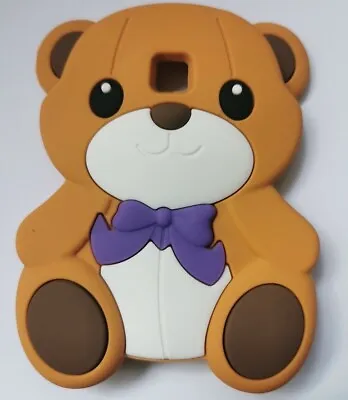 NEW 3D Fun Kids Brown Teddy Bear Silicone Phone Case Cover LG Optimus L3 E400 • £3.95