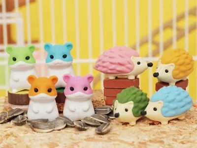 Iwako Japanese Puzzle Eraser - Hamster And Hedgehog • £1.20