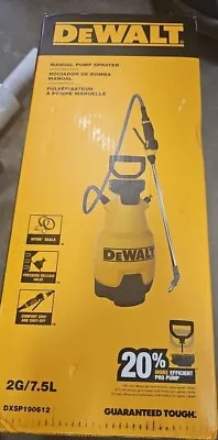 DeWalt 2 Gallon Manual Pump Sprayer New DXSP190612 Brand New FREE SHIPPING  • $49.55