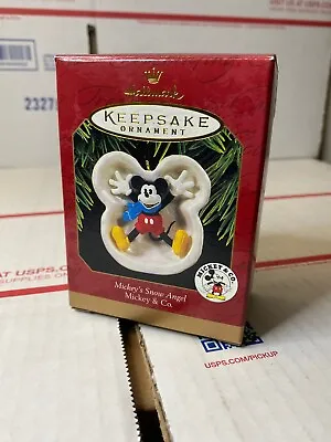 Hallmark 1997 Christmas Ornament Disney Mickey's Snow Angel - Mickey Mouse & Co • $7.99