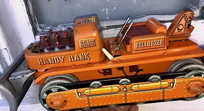 Vintage Handy Hank Bulldozer Tin Toy • $19.20