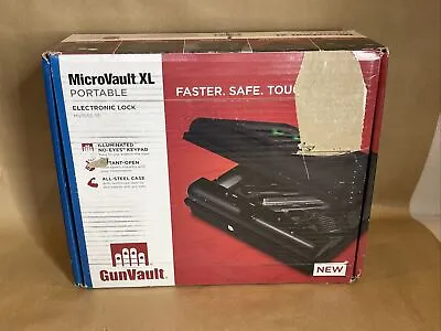 GunVault MV1050-19 XL MicroVault Electronic Handgun Safe Open Box • $90