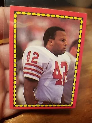 1988 Topps Sticker Ronnie Lott Mike Quick 49ERS EAGLES  • $2