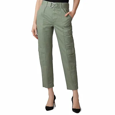 J Brand Womens Green Slim Utility Belted D-Ring High Rise Ankle Pants Size 30 • $63.99