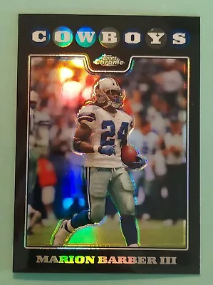 2008 Topps Chrome MARION BARBER #TC42 Refractor SP Dallas Cowboys  • $2.99