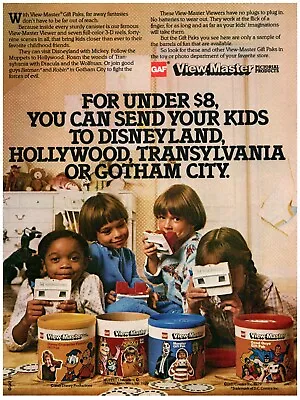 1979 GAF View-Master Print Ad Pajama Kids Play Room Disney Muppets Monster Hero • $11.50