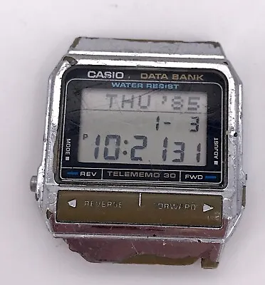 Casio DB-310 Cal. 871 Databank Vintage 80’S Digital Display With Defect 33mm • $167.20