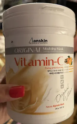 Anskin Original Vitamin-C Modeling Mask 240g Moisturizing Whitening K-Beauty • $23