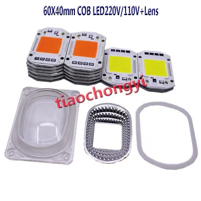 LED COB Grow White Chip+Lens Reflector 50W 30W 20W 110V/220V For LED Flood Light • $3.63