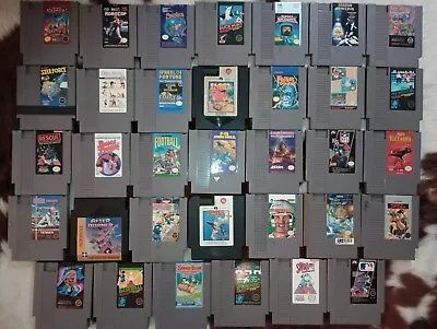 Nintendo Entertainment System NES LOT 34 GAMES !!! • $129