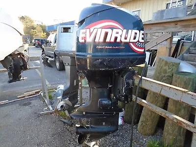 USED 225hp EVINRUDE FICHT H.O. 20  OUTBOARD BOAT MOTOR 225 Hp ENGINE • $5995