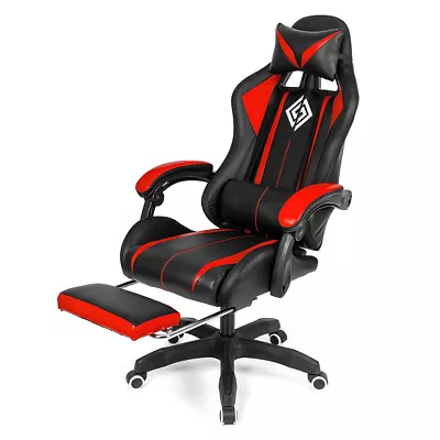 HOFFREE Gaming Chair W/ Footrest Ergonomic Recliner Massage Office Computer Seat • $135.37