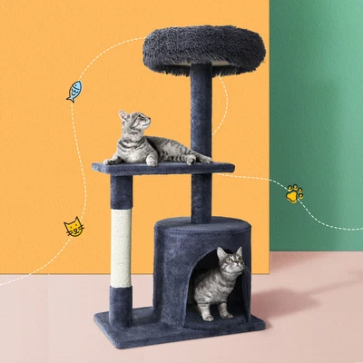 $40.47 • Buy I.Pet Cat Tree Scratching Post Scratcher Tower Condo House Grey 94cm