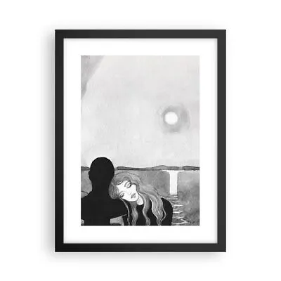 Poster Print 30x40cm Wall Art Picture Couple Lovers Girl Framed Image Artwork • £43.19