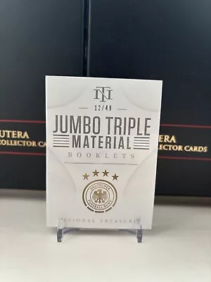 Panini National Treasure - Triple Material Booklet /49 - Germany • £60