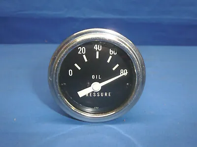 Vintage NOS Stewart Warner 12v Electric Oil Pressure Gauge 2-1/6  CT14 • $75