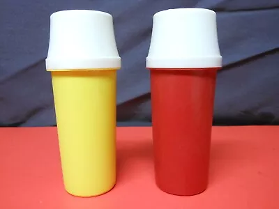 Vintage Tupperware Ketchup & Mustard Travel Container-5-3/4  High • $8