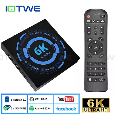 2024 Upgraded T95 Smart Android 12.0 Smart TV Box Quad Core 6K HD Stream Player • $36.99