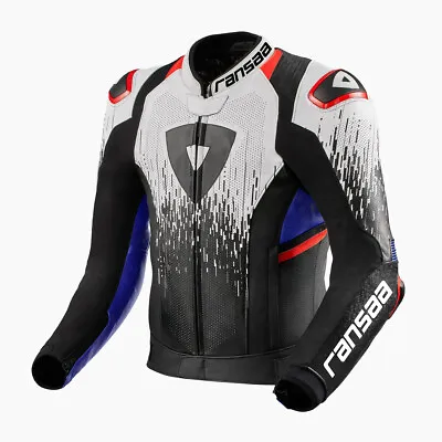 Quantum 2 Pro Leather Race Jacket - Motorcycle Riding Leather Motorbike Jacket • $221.80