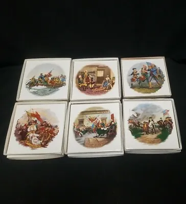 H & R Johnson Ltd Ceramic Tiles Featuring American Independence Lot Of 6  • $28.76