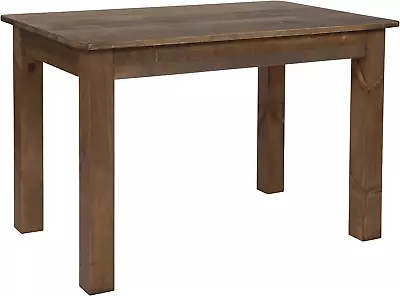 HERCULES 46  X 30  Rectangular Antique Rustic Solid Pine Farm Dining Table • $344.99