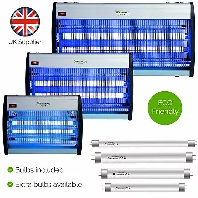 Xterminate Electric Fly Zapper Insect Killer Bug Wasp Electronic UV Light Bulbs • £74.99