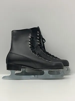Women’s Black Imperial Ice Skates Sz 10 Japan Tempered And Hardened Steel Blades • $24.97