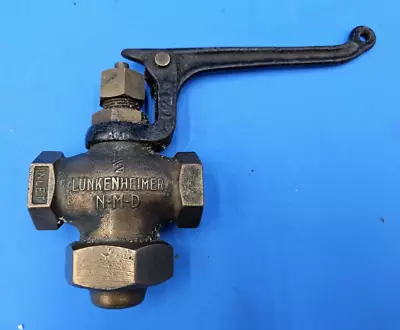 Lunkenheimer Whistle Valve 1/2  Steam Lever Brass In Good Working Condition • $149.99