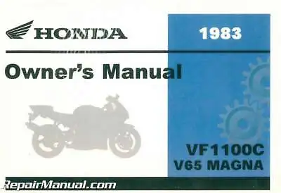 1983 Honda VF1100C V65 Magna Motorcycle Owners Manual • $33.20