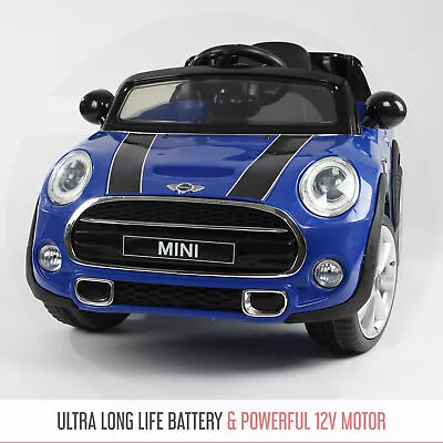 MINI COOPER S Kids Ride On Car 12V Battery 2X Motor Remote Control Cars Licensed • £22.99