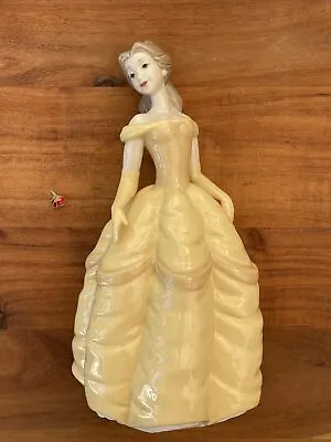 Lladro Nao #1708 - Disney Belle Figurine Yellow Gown Beauty And The Beast Lot 1 • £50