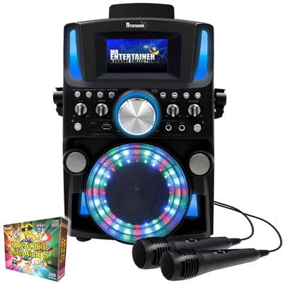£169.99 • Buy Groovebox Bluetooth CDG Karaoke Machine SCREEN/RECORD/LIGHTS/SONGS/MICROPHONES
