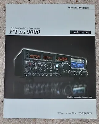 TECHNICAL OVERVIEW BROCHURE: YAESU FTdx9000 TRANSCEIVER • $22.50