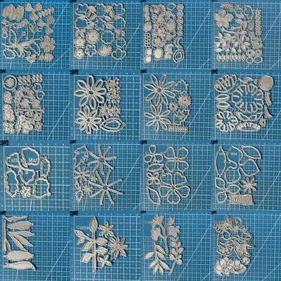 Metal Cutting Dies Flowers Leaves DIY Scrapbooking Embossing Paper Card Stencils • £4.61